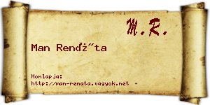 Man Renáta névjegykártya