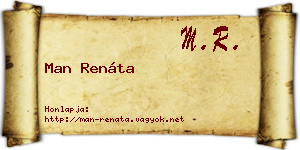 Man Renáta névjegykártya