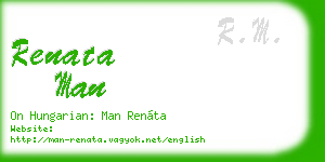 renata man business card
